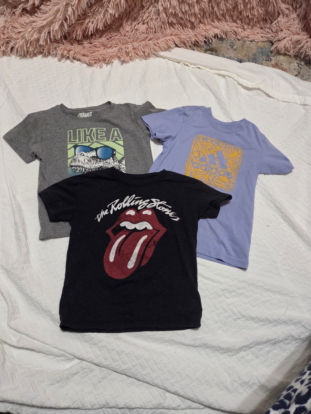 adidas 10 Threads & Rolling Stones Graphic Tee Boys Rs56-ss1